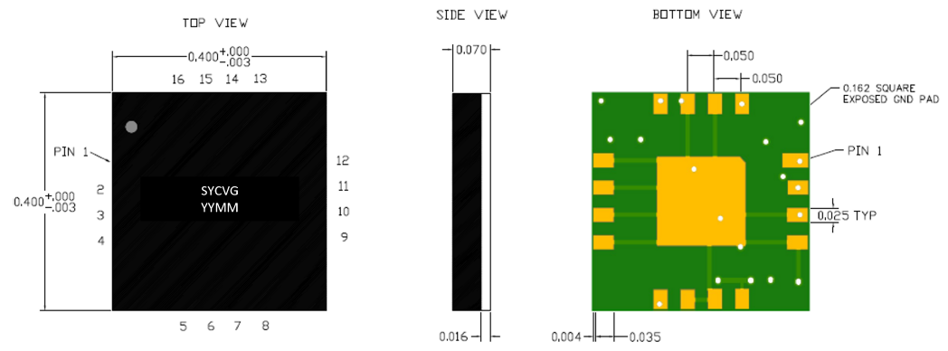 PIN Diode Driver with Neg Voltage Generator,DFN